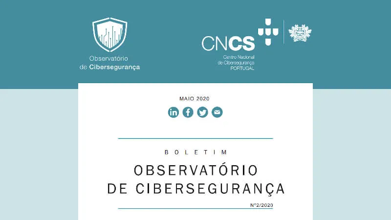Capa do artigo: Boletim 02/2020 do Observatório de Cibersegurança